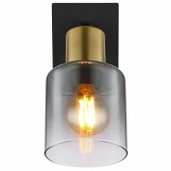 Applique murale Globo HOLLSY Noir, 1 lumière