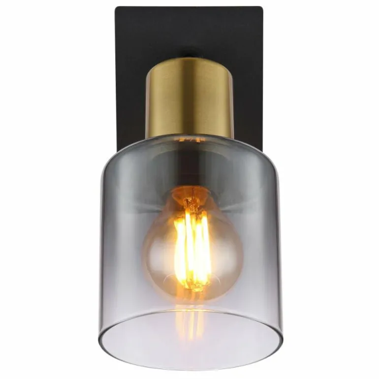 Applique murale Globo HOLLSY Noir, 1 lumière