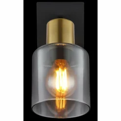 Applique murale Globo HOLLSY Noir, 1 lumière