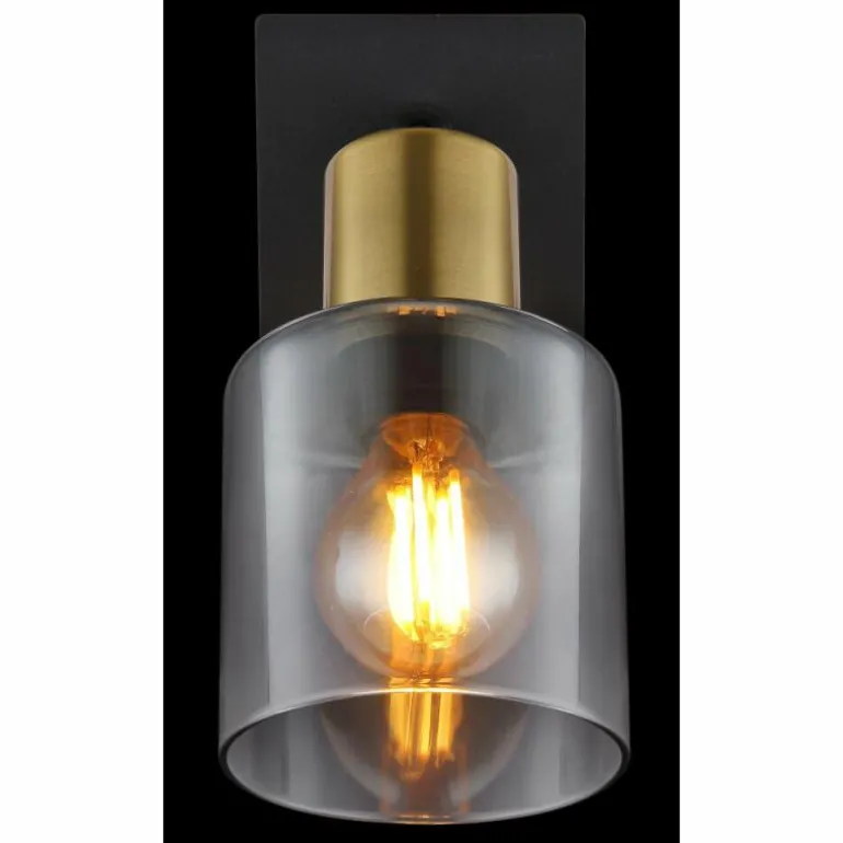 Applique murale Globo HOLLSY Noir, 1 lumière