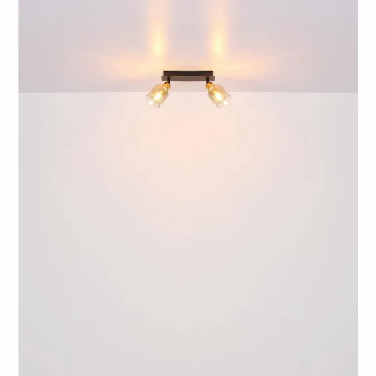 Applique murale Globo HOLLSY Noir, 1 lumière