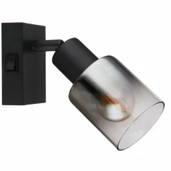 Applique murale Globo HUBERTUS Noir, 1 lumière