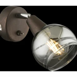 Applique murale Globo Isla LED Bronze, 1 lumière