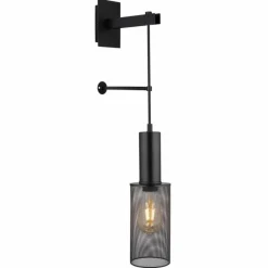 Applique murale Globo JEDD Noir, 1 lumière