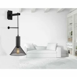 Applique murale Globo JEDD Noir, 1 lumière