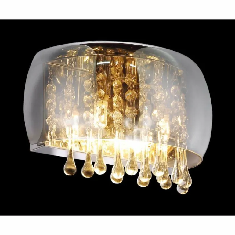 Applique murale Globo KALLA Chrome, 2 lumières