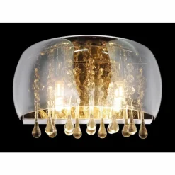 Applique murale Globo KALLA Chrome, 2 lumières