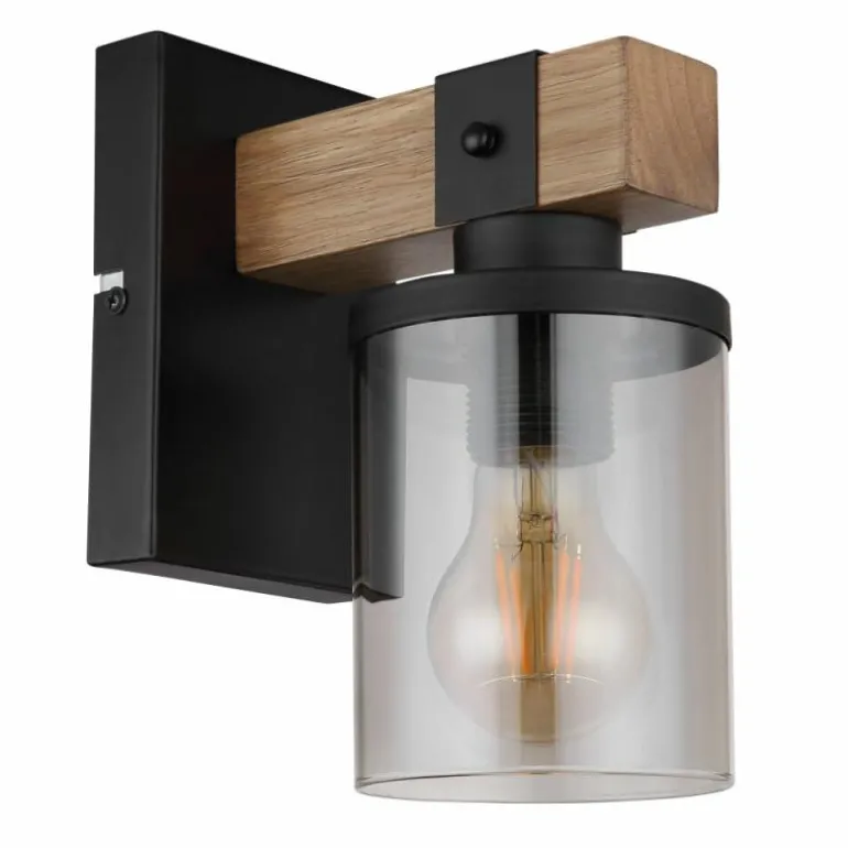 Applique murale Globo LILA Brun, Noir, 1 lumière