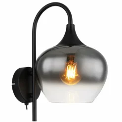Applique murale Globo MAXY Noir, 1 lumière