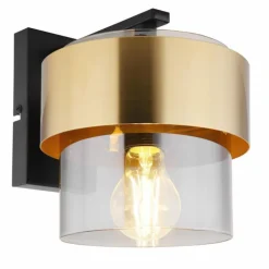 Applique murale Globo MILLEY Noir, 1 lumière