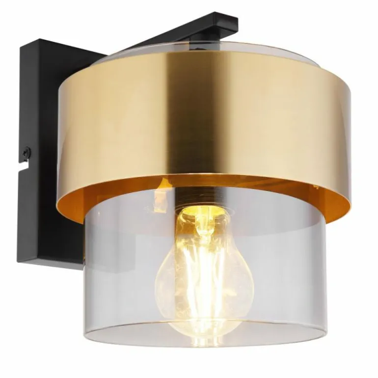 Applique murale Globo MILLEY Noir, 1 lumière