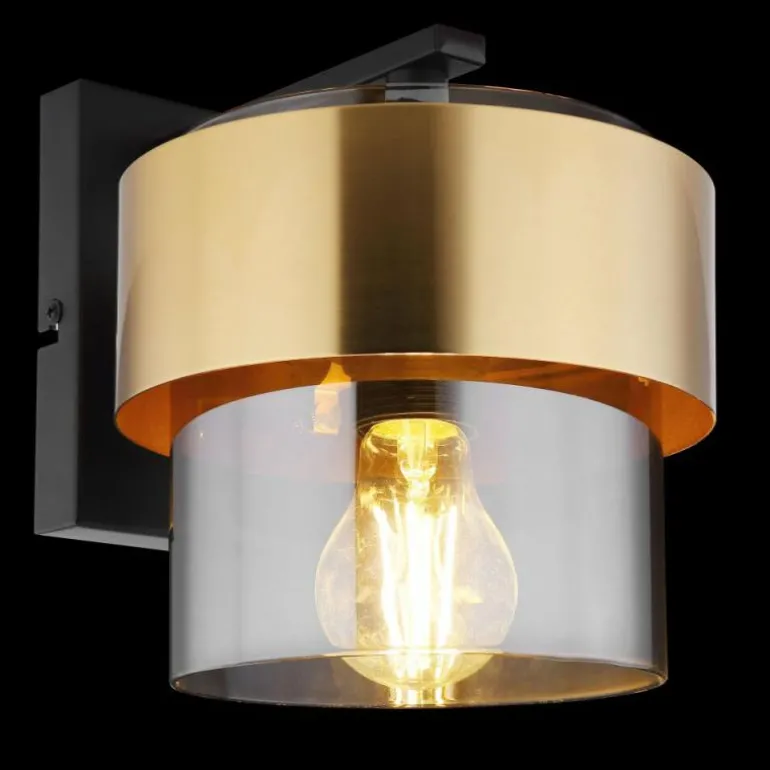 Applique murale Globo MILLEY Noir, 1 lumière