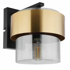 Applique murale Globo MILLEY Noir, 1 lumière