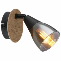 Applique murale Globo MUBBY Noir, 1 lumière