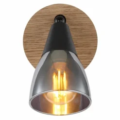 Applique murale Globo MUBBY Noir, 1 lumière