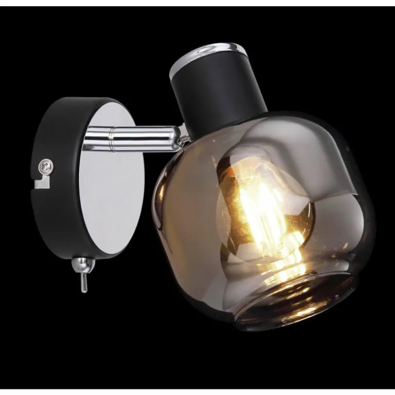 Applique murale Globo ORNELA Noir, 1 lumière