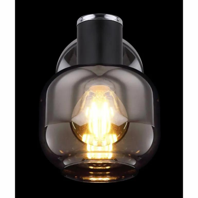 Applique murale Globo ORNELA Noir, 1 lumière