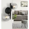 Applique murale Globo RIHA LED Noir, 2 lumières