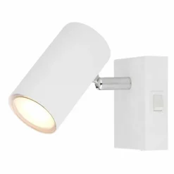 Applique murale Globo ROBBY Chrome, Blanc, 1 lumière