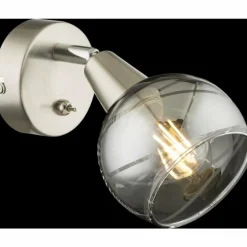 Applique murale Globo ROMAN LED Nickel mat, 1 lumière