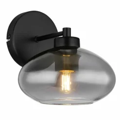 Applique murale Globo SHAUN Noir, 1 lumière