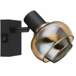 Applique murale Globo TOKKI Noir, 1 lumière