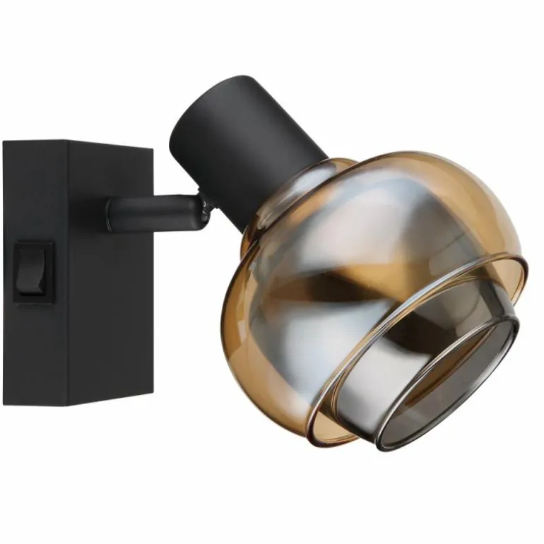 Applique murale Globo TOKKI Noir, 1 lumière