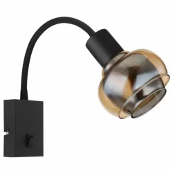 Applique murale Globo TOKKI Noir, 1 lumière