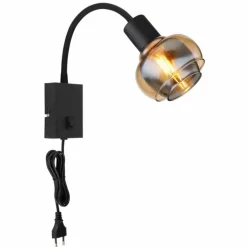 Applique murale Globo TOKKI Noir, 1 lumière