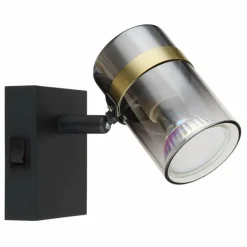 Applique murale Globo TRABBY Noir, 1 lumière