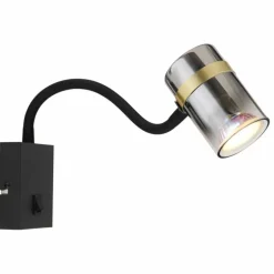 Applique murale Globo TRABBY Noir, 1 lumière