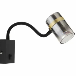 Applique murale Globo TRABBY Noir, 1 lumière