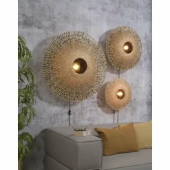 Applique murale Good & Mojo KALIMANTAN Noir, 1 lumière