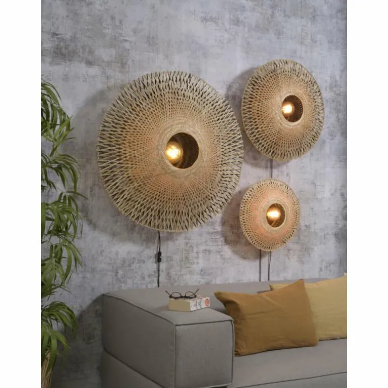 Applique murale Good & Mojo KALIMANTAN Noir, 1 lumière