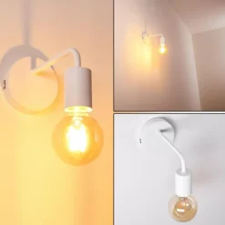 Applique murale Gravenstein Blanc, 1 lumière