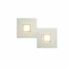 Applique murale Grossmann Karree LED Champagne, 2 lumières