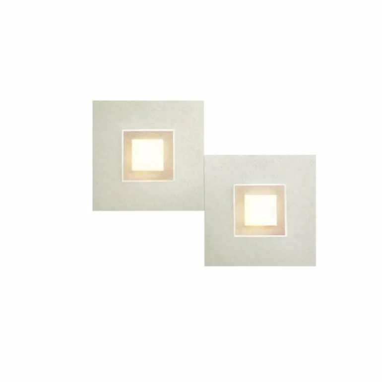 Applique murale Grossmann Karree LED Champagne, 2 lumières