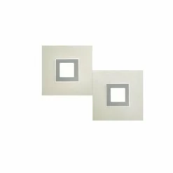 Applique murale Grossmann Karree LED Titane, 2 lumières