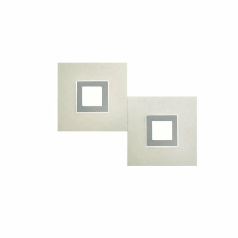 Applique murale Grossmann Karree LED Titane, 2 lumières