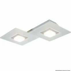 Applique murale Grossmann Karree LED Titane, 2 lumières