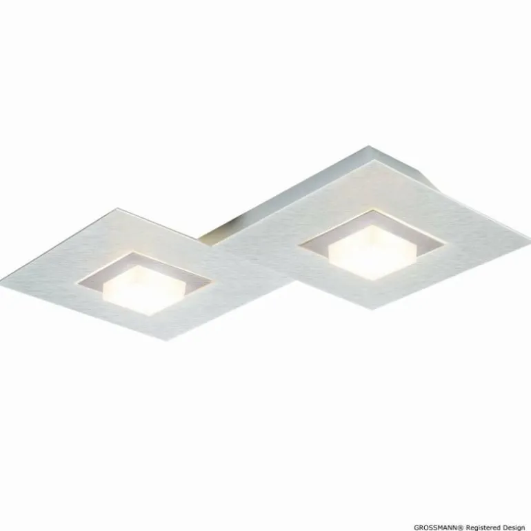 Applique murale Grossmann Karree LED Titane, 2 lumières