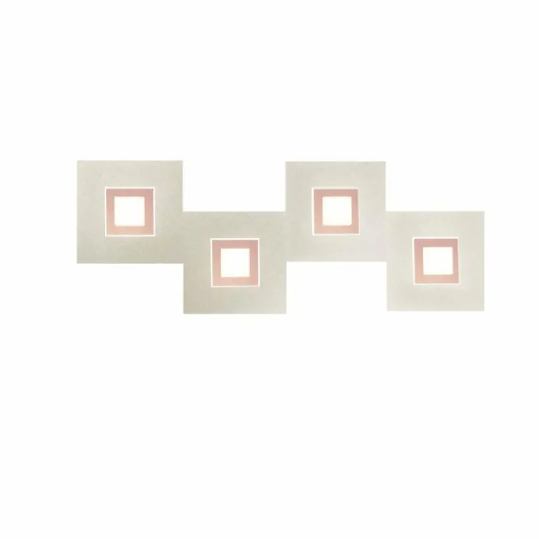 Applique murale Grossmann Karree LED Cuivre, 4 lumières