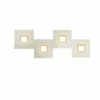 Applique murale Grossmann Karree LED Champagne, 4 lumières