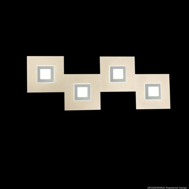 Applique murale Grossmann Karree LED Titane, 4 lumières