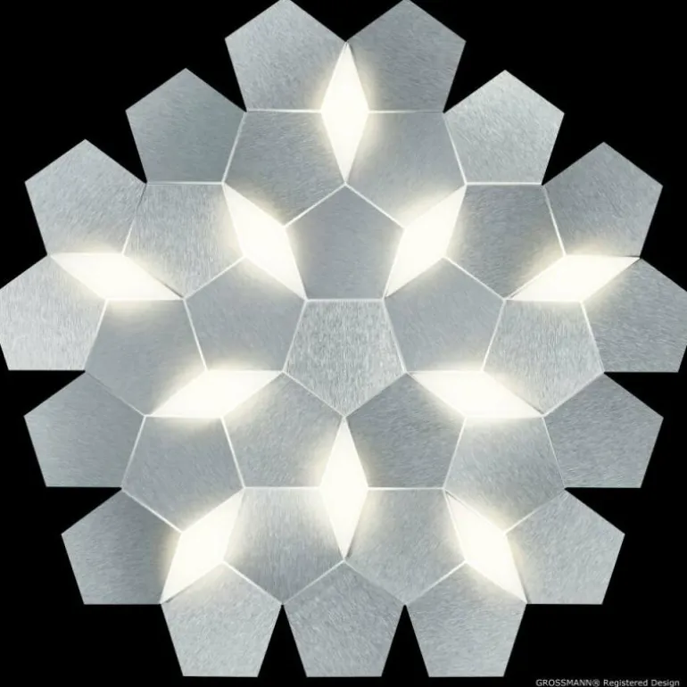 Applique murale Grossmann Karat LED Aluminium, 10 lumières