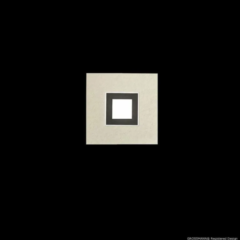 Applique murale Grossmann KARREE LED Noir, 1 lumière