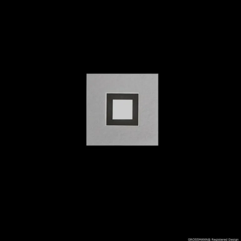 Applique murale Grossmann KARREE LED Aluminium, Noir, 1 lumière