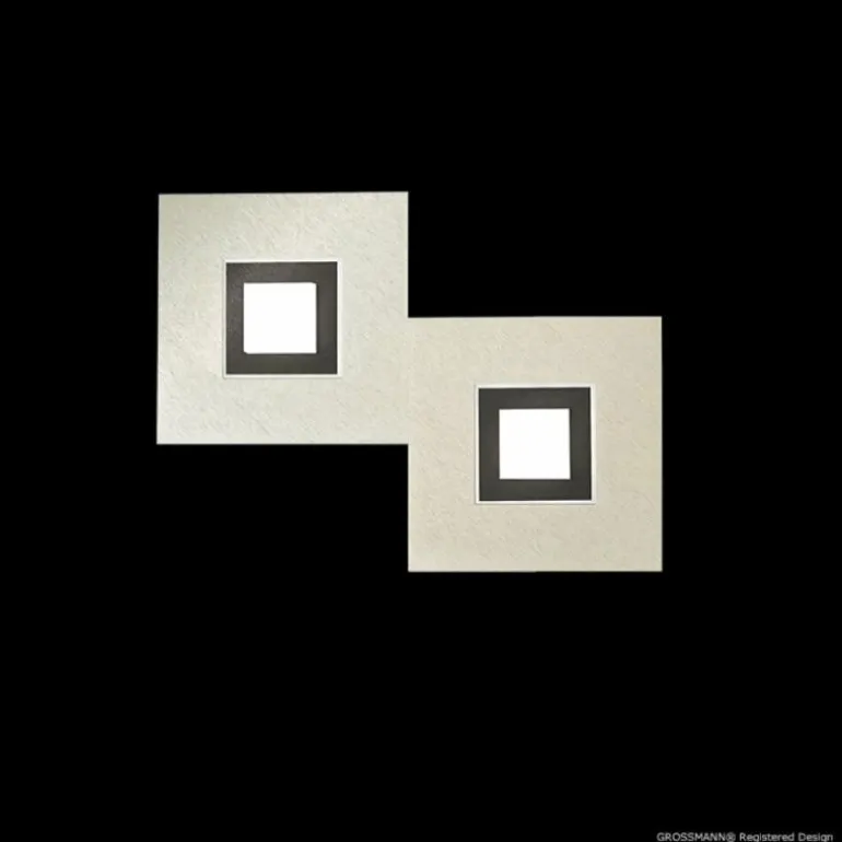 Applique murale Grossmann KARREE LED Noir, 2 lumières