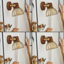 Applique murale Grunnfjord Laiton, Écru, 1 lumière