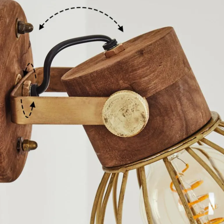 Applique murale Grunnfjord Laiton, Écru, 1 lumière